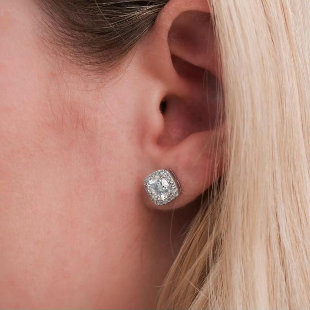 Elegant Sterling Silver Stud Earrings